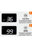 Araç Hız Göstergesi Dijital Ekran ,Voltaj Su Sıcaklığı ,Yansımalı Göstergeli , OBD2 HUD - 3