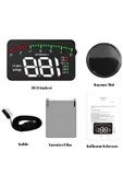 Araç Hız Göstergesi Dijital Ekran ,Voltaj Su Sıcaklığı ,Yansımalı Göstergeli , OBD2 HUD - 6