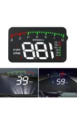 Araç Hız Göstergesi Dijital Ekran ,Voltaj Su Sıcaklığı ,Yansımalı Göstergeli , OBD2 HUD - 1