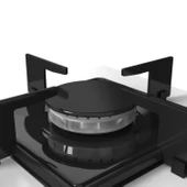 Ferre QBL62CB - SS206 -D037 60 cm Beyaz Cam Turbolu Aspiratörlü Ankastre Set - Yeni thumbnail 6