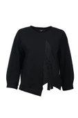Kırışık Kumaş Detaylı Sweat On - 6