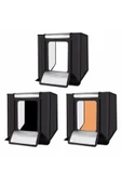 80x80x80 LED Işıklı Ürün Fotoğraf Çekim Kabini - Büyük Boy Stüdyo Çadırı - 4