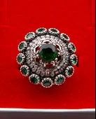 925 AyarGümüş Kadın Zirkon Taş Yüzük sy00085 thumbnail 5