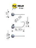 Fujin Pac-Head 10no Aji Game Jighead thumbnail 2