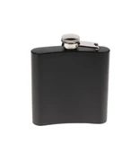 Siyah 6 oz Çelik Cep İçki Kanyak Matarası - 1