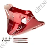 HSGL Motosiklet Motor Alt Rüzgarlık Kırmızı  CG Uyumlu Sportif Alt Koruma ve Rüzgâr Kesici Parça - 2