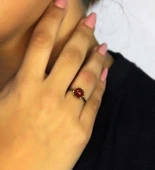 Doğal Taş Akik Çıtır Doğal Taşlı Ayarlanabilir Kadın Yüzük akcdty thumbnail 2