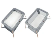 Maxi-Cosi Calao Light 2 'si Bir Arada Anne Yanı Beşik ve Taşınabilir Çift Katlı Park Yatak Beyond Grey Eco thumbnail 8