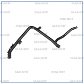 DEVİRDAİM SU BORUSU POLO / GOLF6 / JETTA / PASSAT / A3 / LEON / OCTAVİA 2009-2012 CAYB-CAYC 1.6 TDİ 03L121065F - 1