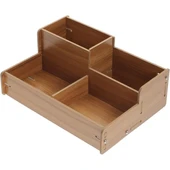 Ahşap Masa Üstü Düzenleyici Kutu - 1