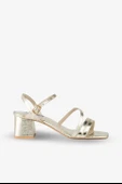 Stato Kadın Topuklu Sandalet Gold thumbnail 1
