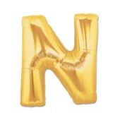 Altın Sarısı Folyo Harf Balon 1 Metre - 1