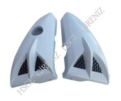 HSGL Motosiklet Depo Yan Pandizot (Bıyık) Beyaz  YBR – CG Uyumlu Şık ve Dayanıklı Yan Koruma Kaplaması - 1