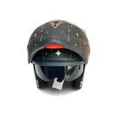 JK20 Çene Açılır Güneş Vizörlü Motosiklet Kaskı XL Beden Baş Çevresi: 61-62CM thumbnail 3