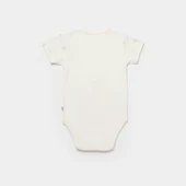 Bibaby Biorganic Koala Jungle Kısa Kol Bebek Body 56972 Gri - 2