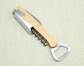 Ahşap Paslanmaz Çelik Tirbuşon Açacak - 1