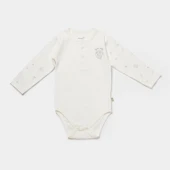 Bibaby Biorganic Koala Jungle Uzun Kol Bebek Body 56973 Gri - 1