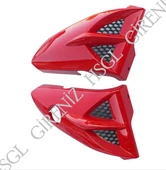 HSGL Motosiklet Depo Yan Pandizot (Bıyık) Kırmızı YBR – CG Uyumlu Sportif ve Dayanıklı Yan Kaplama Seti - 2