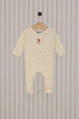 U.S.Polo Kız Bebek Patikli Tulum USB2110 Krem - 1