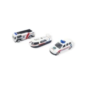 3'lü İş Makinaları Road Seti - Die Cast - DS044 - Ambulans - 1