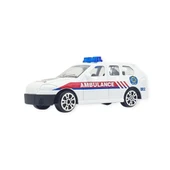 3'lü İş Makinaları Road Seti - Die Cast - DS044 - Ambulans - 3