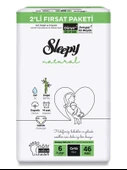 Sleepy Natural Bebek Bezi 2'Li Fırsat Paketi 6 Beden 15-25 Kg 46 Adet thumbnail 1