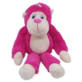 Peluş Maymun 40 cm - Yumuşak Peluş - G5501 - Pembe - 1
