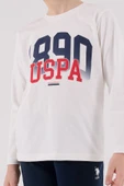 U.S. Polo Assn Uzun Kol Pijama Takım US2203-4 Beyaz thumbnail 3