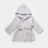 Bibaby Lamb Friends Bornoz 66467 Gri - 1