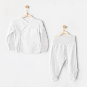 Andywawa AC25557 Side Snap Set 2'Li Zıbın Takım White - 1