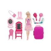 Anlily Makyaj Seti ve Seyahat Bavullu Bebek Seti - 02454 - 1