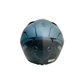 JK20 Çene Açılır Güneş Vizörlü Motosiklet Kaskı XL Beden Baş Çevresi: 61-62CM thumbnail 4