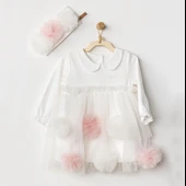 Andywawa AC24500 Dress Band Petit Love Elbise Takım Ekru - 1