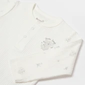 Bibaby Biorganic Koala Jungle Uzun Kol Bebek Body 56973 Gri - 3