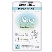 Sleepy Bio Natural Premium Plus Mega Gece Ped 30 Adet thumbnail 2