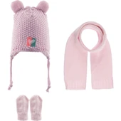 Kitti Atkı Bere Eldiven Takım 0-18 Ay 2315002 Pembe - 1