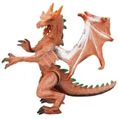 Standlı Ejderha Figürü  13 cm - Kahverengi - 2