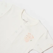 Bibaby Biorganic Koala Jungle Kısa Kol Bebek Body 56972 Pembe - 3