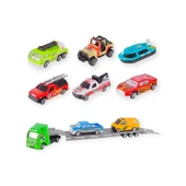 10 Parça Araç Taşıyan Tır Seti - Die Cast - DS047 - City - 1