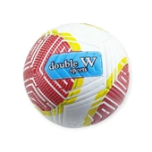 Futbol Topu Dikişli Kabartma Yüzey 420 gr No:5 - FB-680-KIRMIZI - 1