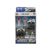 İş Makinaları 8 Parça Araç Seti - Polis Seti - 2