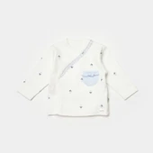 Bibaby Biorganic Love Floral 3 Parça Zıbın Seti 73346 Ekru Lila - 4