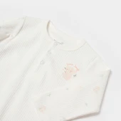 Bibaby Biorganic Koala Jungle Uzun Kol Bebek Body 56973 Pembe - 3