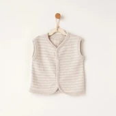 Andywawa AC26221 Casual Yelek Beige - 1