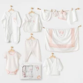 Andywawa AC25551 Newborn Set Pınk Baloons 10'Lu Hastane Çıkışı Ekru - 1