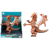 Standlı Ejderha Figürü 13 cm - Kahverengi - 1