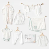 Andywawa AC24581 Newborn Duck 10'Lu Hastane Çıkışı Ekru - 1