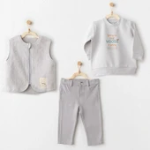 Andywawa AC26111 Hello Autumn 3'lü Takım Grey - 1