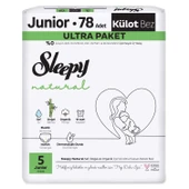 Sleepy Natural Külot Bez 2'Li Ultra Paket 5 Beden 78 Adet - 1