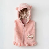 Andywawa AC26234 Little Leopard Yelek Pink - 1